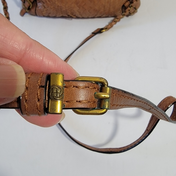 Elliot Lucca Brown Leather Crossbody Bag 100% Leather Casual Travel Everyday - Picture 4 of 12